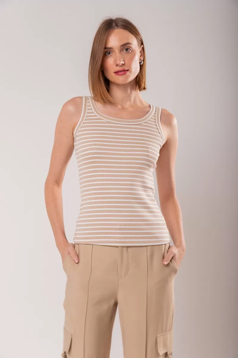 Hidrogênio - NATURAL RIBBED STRIPED VAT - 19848182 Hidrogênio - NATURAL RIBBED STRIPED VAT - 19848182