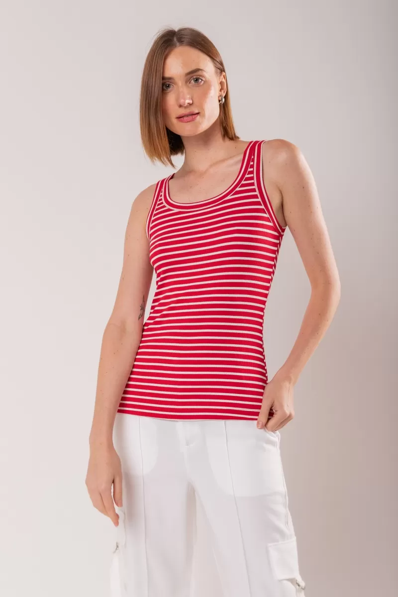 Hidrogênio - RED RIBBED STRIPED VAT - 19848008 Hidrogênio - RED RIBBED STRIPED VAT - 19848008