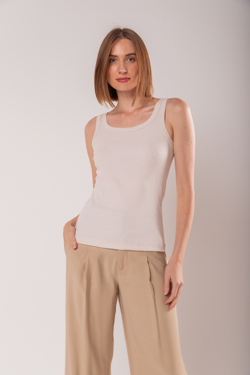 Hidrogênio - OFFWHITE ROUND NECK RIBBED VAT - 19760018 Hidrogênio - OFFWHITE ROUND NECK RIBBED VAT - 19760018