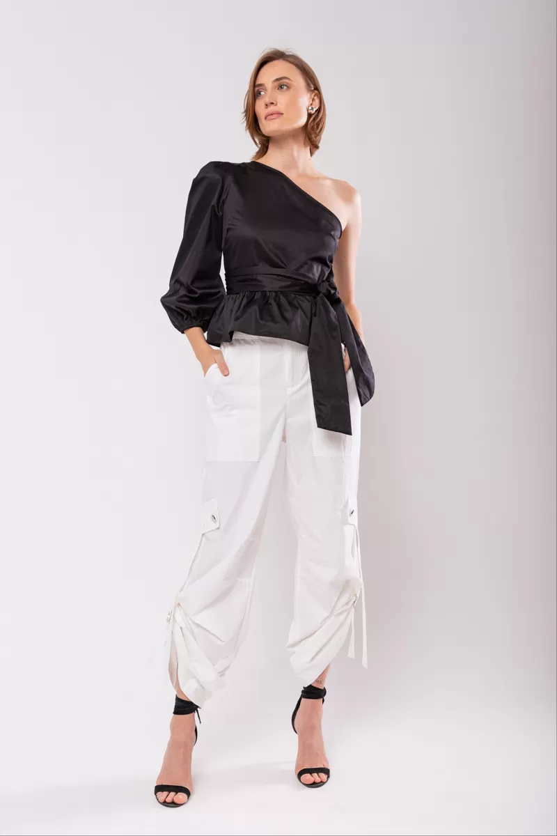 Hidrogênio - MURIEL CARGO OFFWHITE PARACHUTES PANTS - 19765018 Hidrogênio - MURIEL CARGO OFFWHITE PARACHUTES PANTS - 19765018