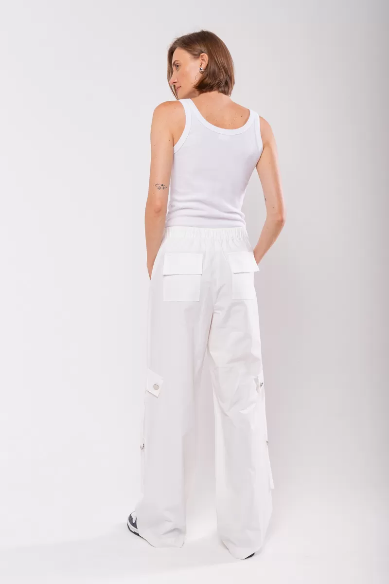 Hidrogênio - MURIEL CARGO OFFWHITE PARACHUTES PANTS - 19765018 Hidrogênio - MURIEL CARGO OFFWHITE PARACHUTES PANTS - 19765018