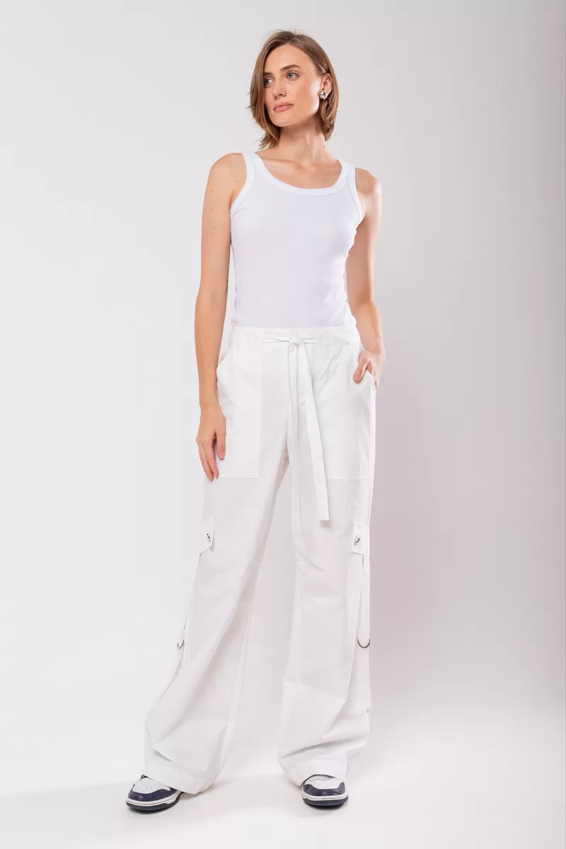 Hidrogênio - MURIEL CARGO OFFWHITE PARACHUTES PANTS - 19765018 Hidrogênio - MURIEL CARGO OFFWHITE PARACHUTES PANTS - 19765018
