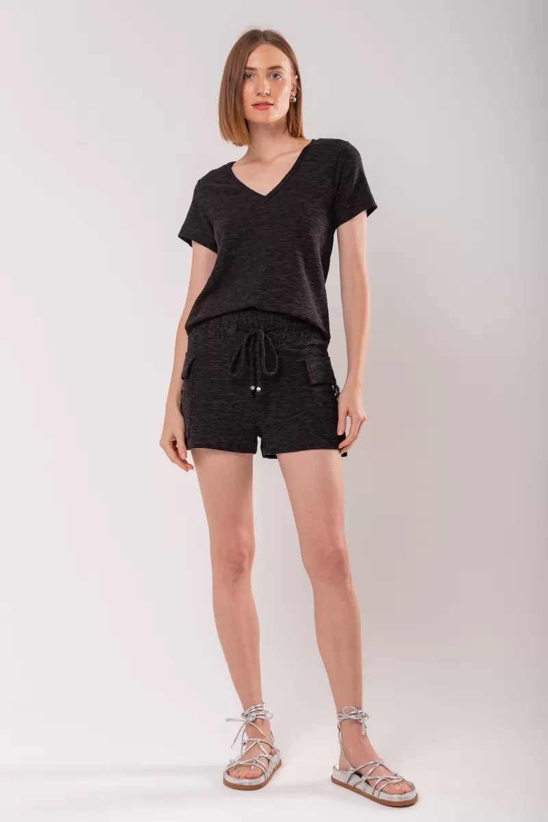 Hidrogênio - SHORTS WITH UTILITY POCKETS BLACK - 19845001 Hidrogênio - SHORTS WITH UTILITY POCKETS BLACK - 19845001