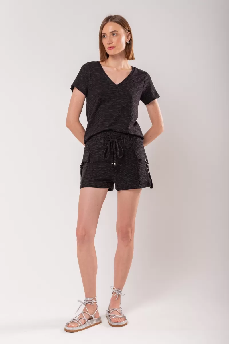 Hidrogênio - SHORTS WITH UTILITY POCKETS BLACK - 19845001 Hidrogênio - SHORTS WITH UTILITY POCKETS BLACK - 19845001