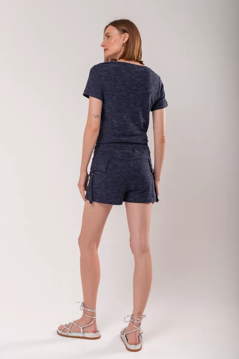Hidrogênio - SHORTS WITH UTILITY POCKETS MARINE - 19845004 Hidrogênio - SHORTS WITH UTILITY POCKETS MARINE - 19845004
