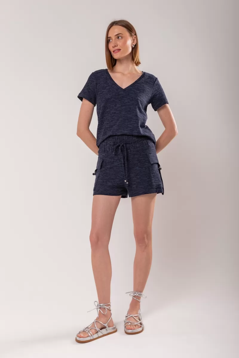 Hidrogênio - SHORTS WITH UTILITY POCKETS MARINE - 19845004 Hidrogênio - SHORTS WITH UTILITY POCKETS MARINE - 19845004