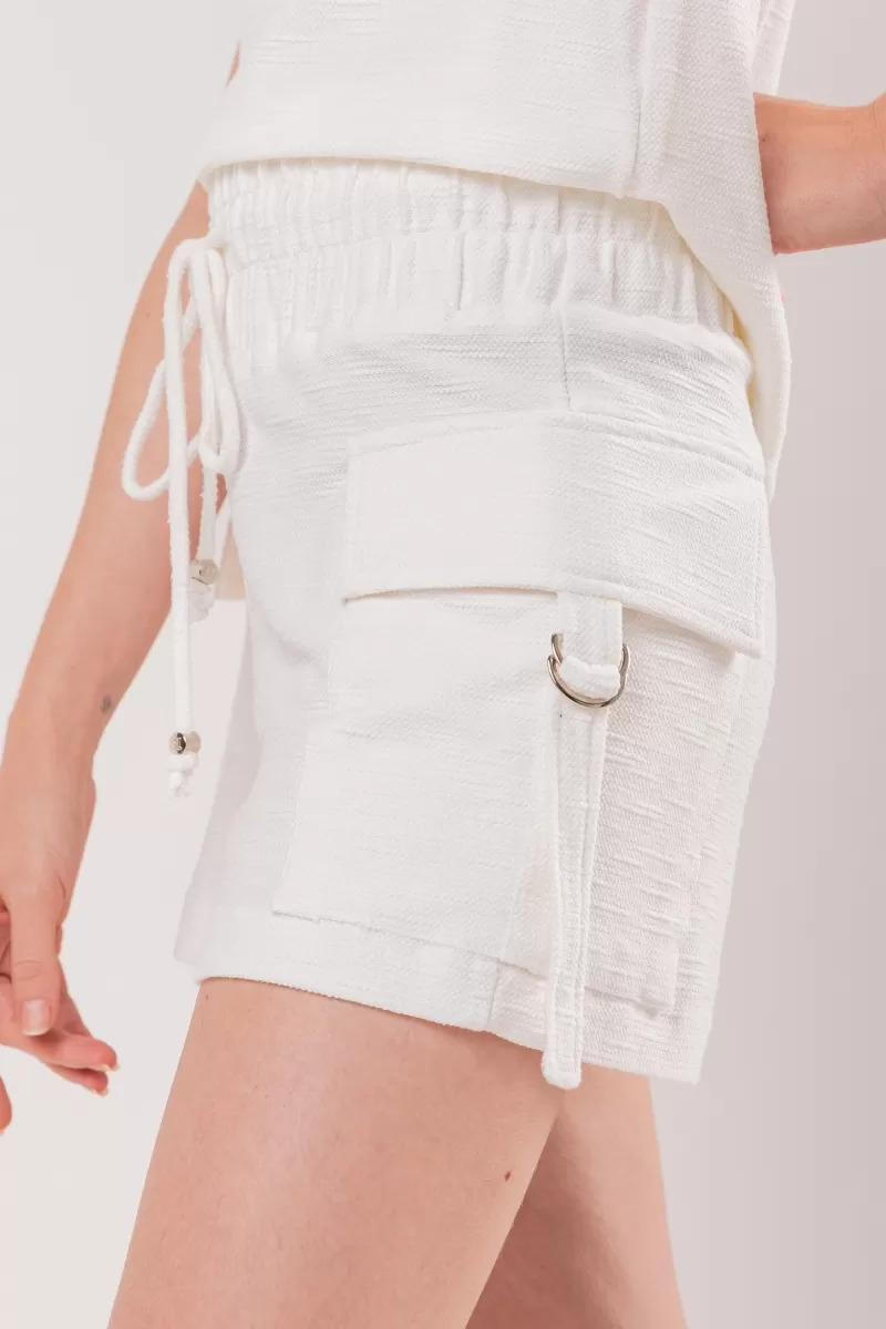 Hidrogênio - SHORTS WITH OFFWHITE UTILITY POCKETS - 19845018 Hidrogênio - SHORTS WITH OFFWHITE UTILITY POCKETS - 19845018