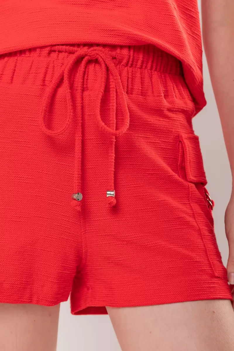 Hidrogênio - SHORTS WITH UTILITY POCKETS RED - 19845008 Hidrogênio - SHORTS WITH UTILITY POCKETS RED - 19845008