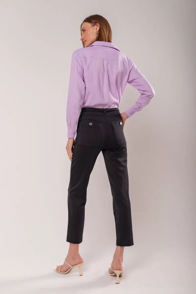 Hidrogênio - NANCI FISHERMAN TROUSERS BLACK - 19830001 Hidrogênio - NANCI FISHERMAN TROUSERS BLACK - 19830001