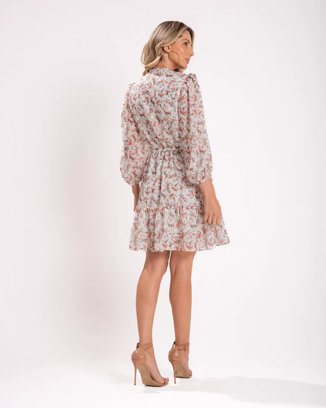 Miss Misses - Dress Miss Misses Chiffon Print frills Off White - 54105OFF