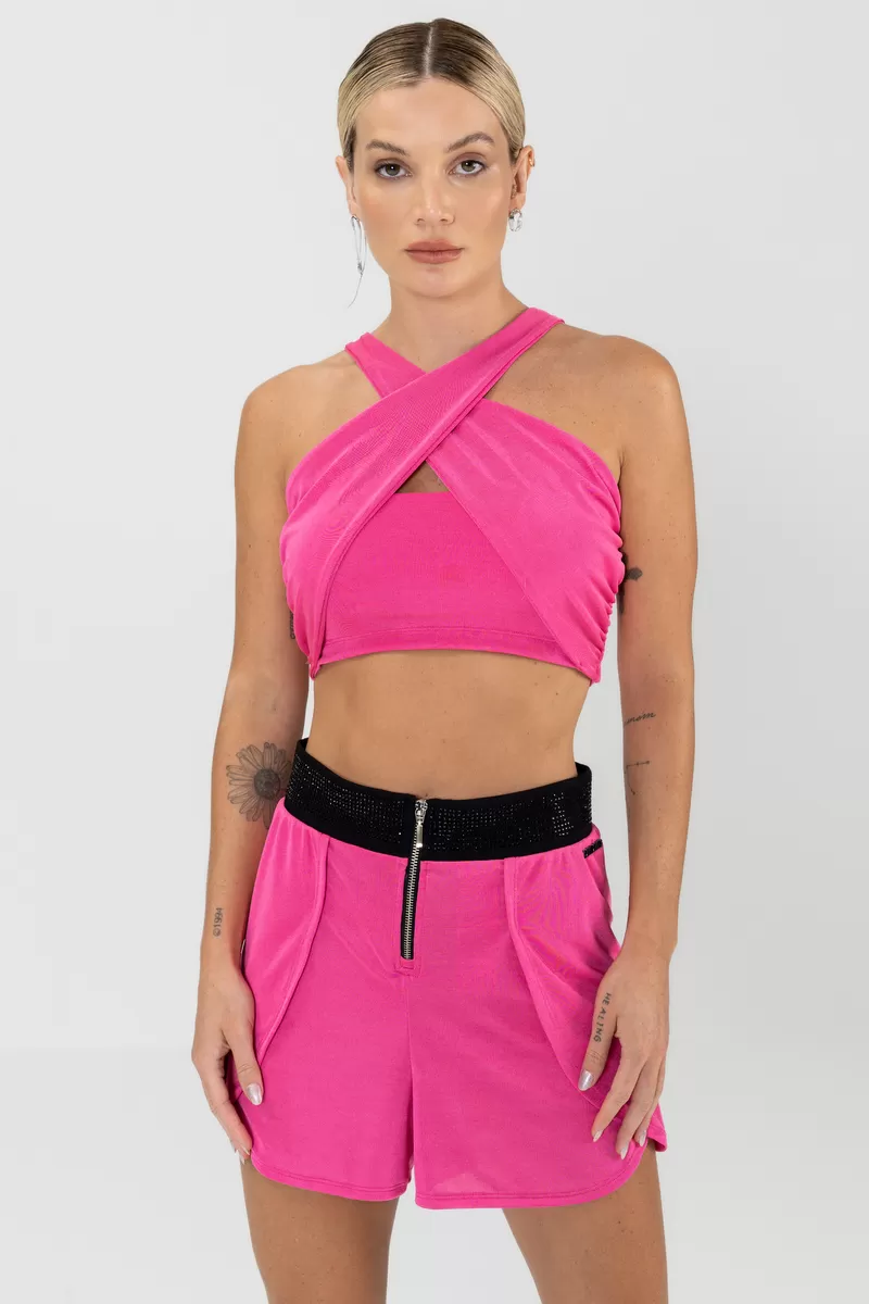 Labellamafia - Set Top and Shorts Involve pink Labellamafia - 29778 Labellamafia - Set Top and Shorts Involve pink Labellamafia - 29778
