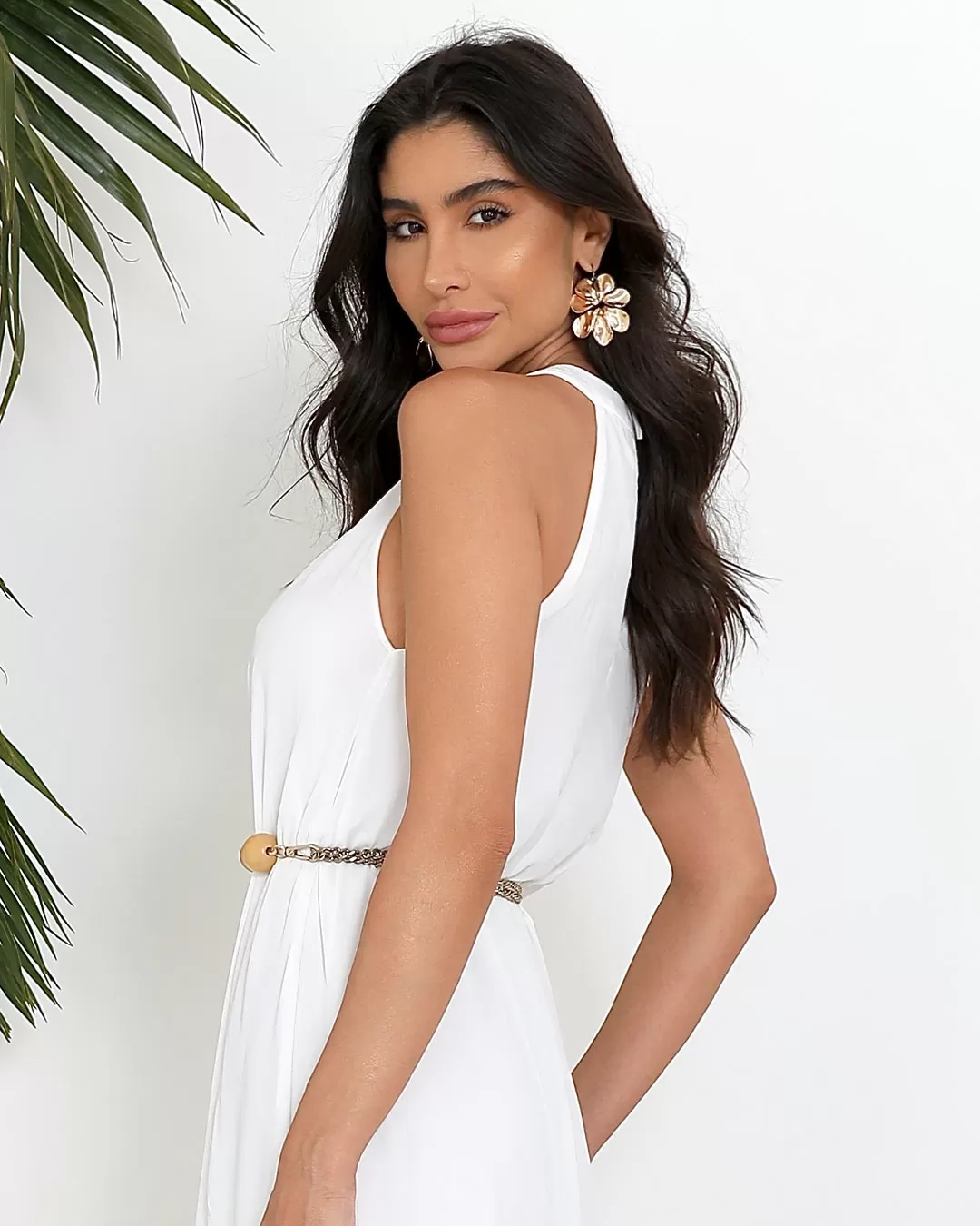 Miss Misses - Dress Miss Misses Long Chiffon High Neck Off White - 54131030 Miss Misses - Dress Miss Misses Long Chiffon High Neck Off White - 54131030