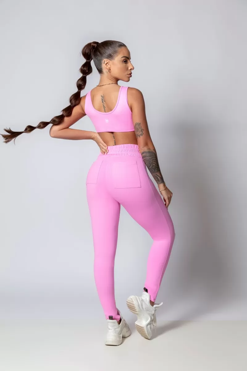 Hipkini - Pink Sporty Style Top - 33330268