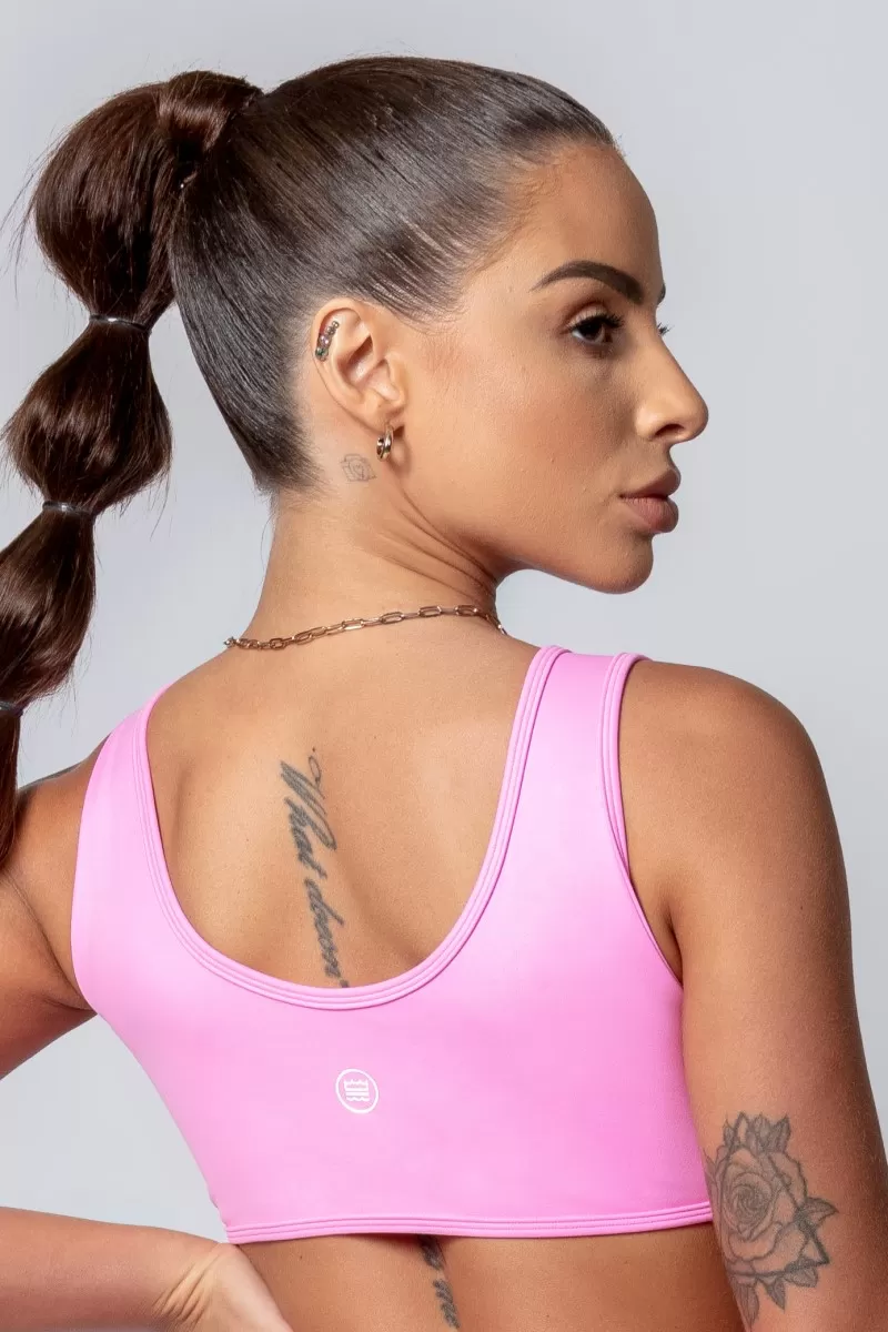Hipkini - Pink Sporty Style Top - 33330268