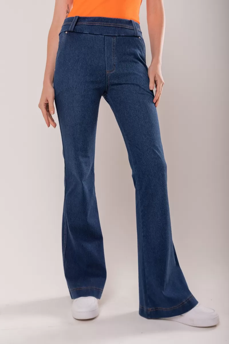 Hidrogênio - FLARE TROUSERS WITH VIVO AND RIVETS MARIZETE - 19463042 Hidrogênio - FLARE TROUSERS WITH VIVO AND RIVETS MARIZETE - 19463042