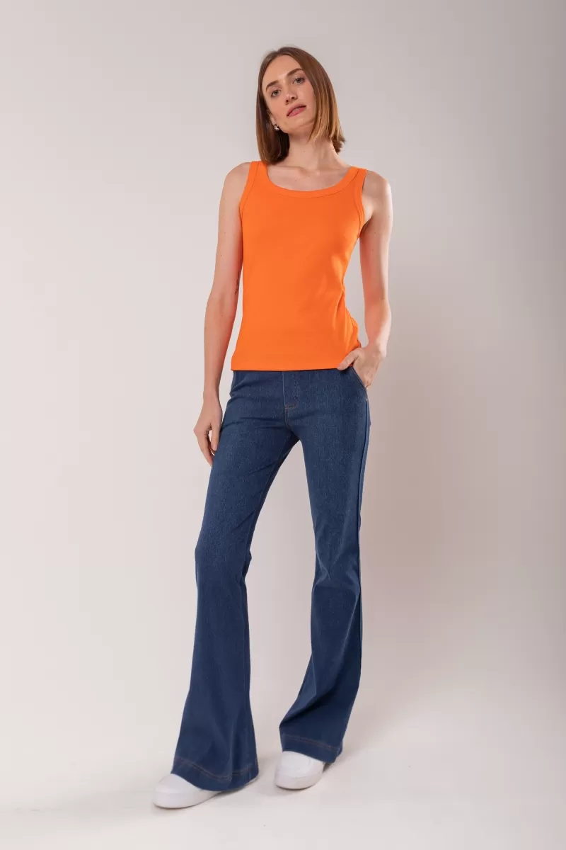 Hidrogênio - FLARE TROUSERS WITH VIVO AND RIVETS MARIZETE - 19463042 Hidrogênio - FLARE TROUSERS WITH VIVO AND RIVETS MARIZETE - 19463042