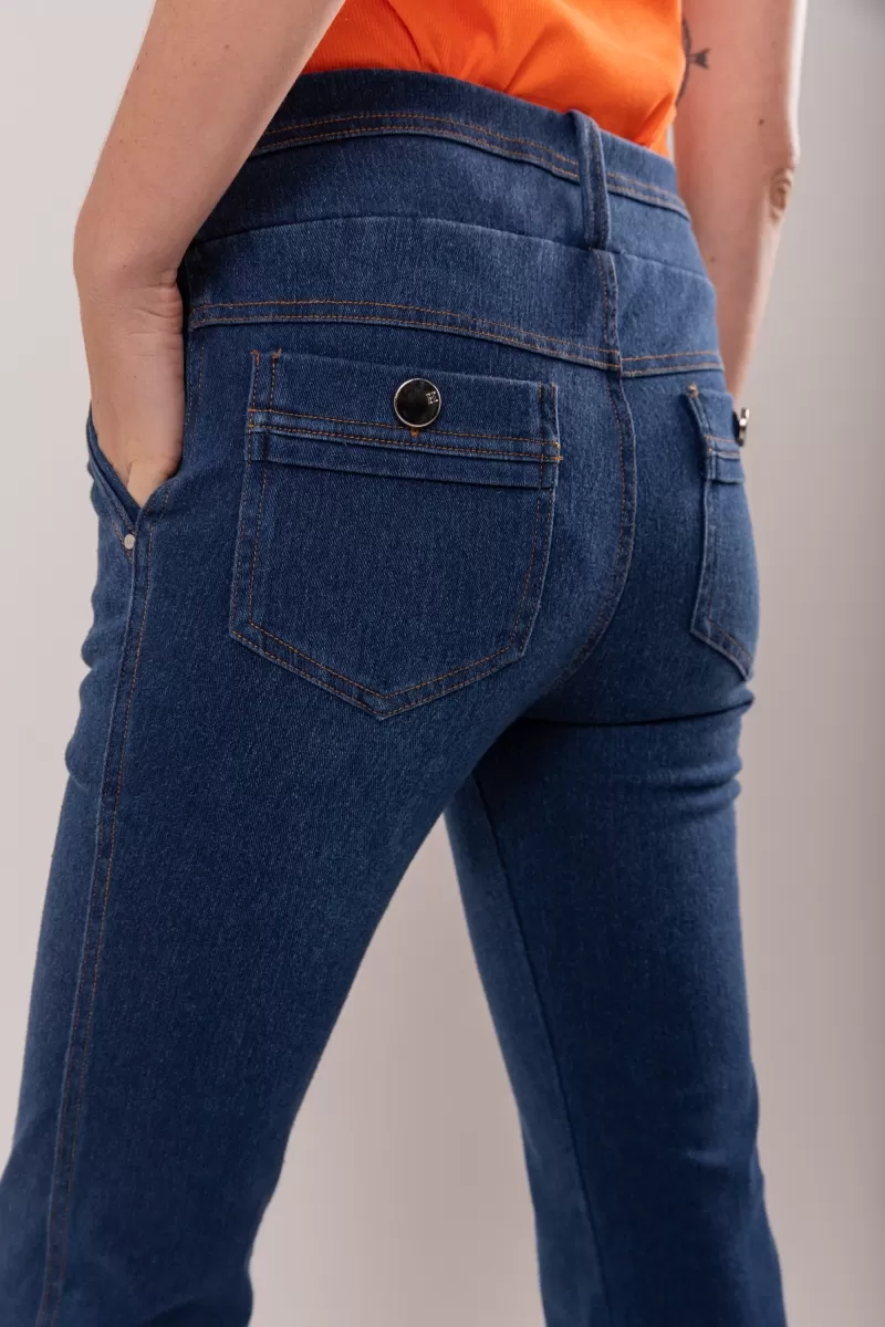 Hidrogênio - FLARE TROUSERS WITH VIVO AND RIVETS MARIZETE - 19463042 Hidrogênio - FLARE TROUSERS WITH VIVO AND RIVETS MARIZETE - 19463042