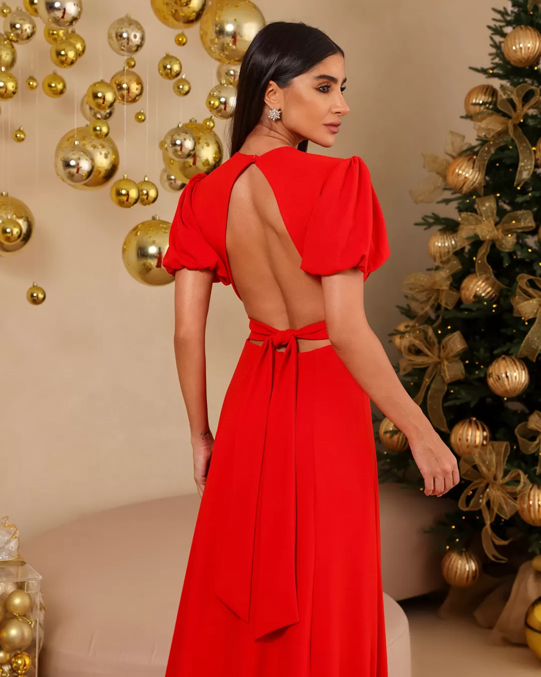 Dot Clothing - Dress Dot Clothing Long Sleeve Red - 2106VERM Dot Clothing - Dress Dot Clothing Long Sleeve Red - 2106VERM
