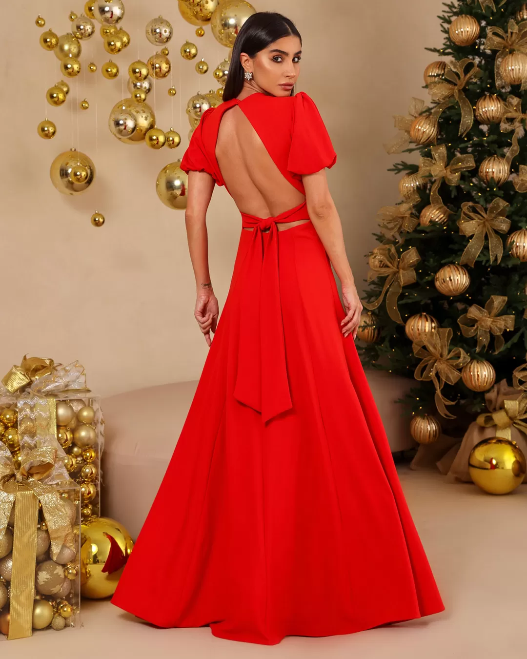 Dot Clothing - Dress Dot Clothing Long Sleeve Red - 2106VERM Dot Clothing - Dress Dot Clothing Long Sleeve Red - 2106VERM