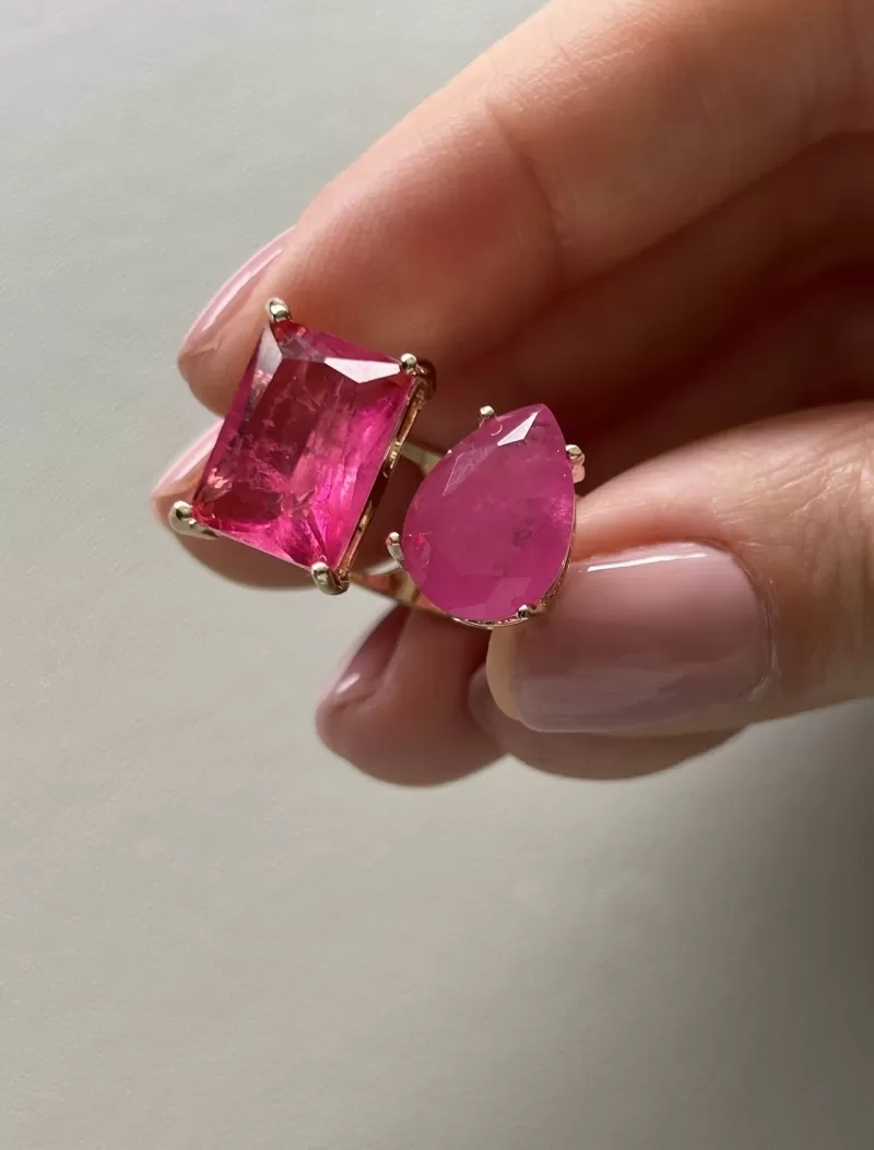 Mikabe - Pink Fusion Party Ring - MK1675