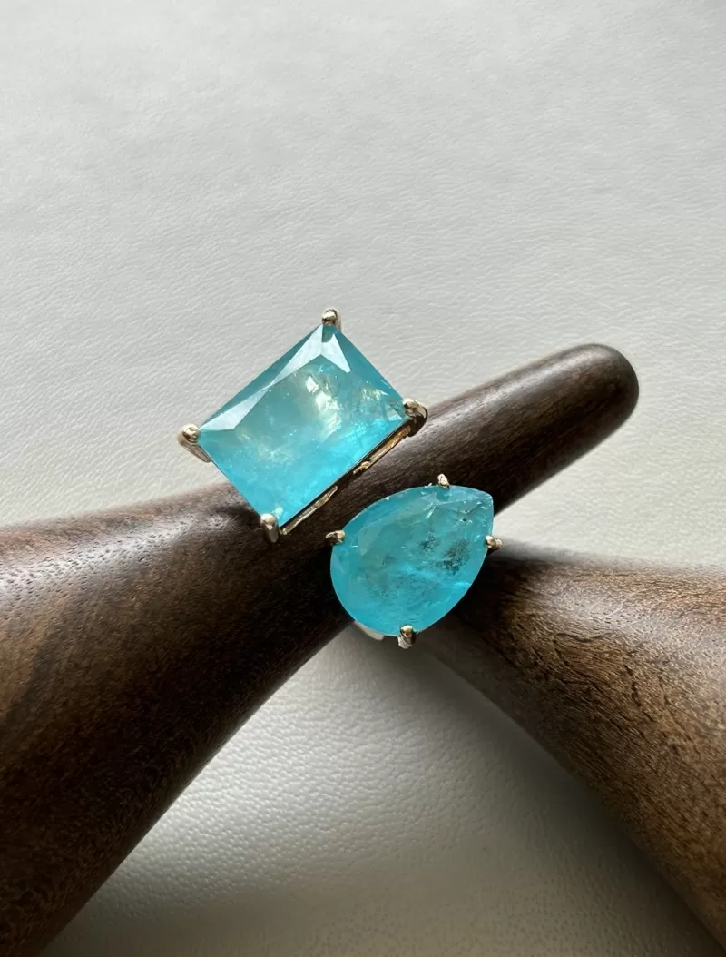 Mikabe - Blue Fusion Party Ring - MK1676