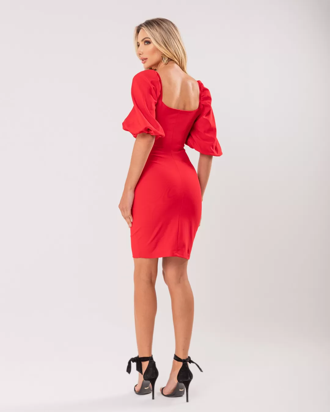 Miss Misses - Dress Miss Misses Tubinho With Red Bulge Top - 19081VERMELHO Miss Misses - Dress Miss Misses Tubinho With Red Bulge Top - 19081VERMELHO