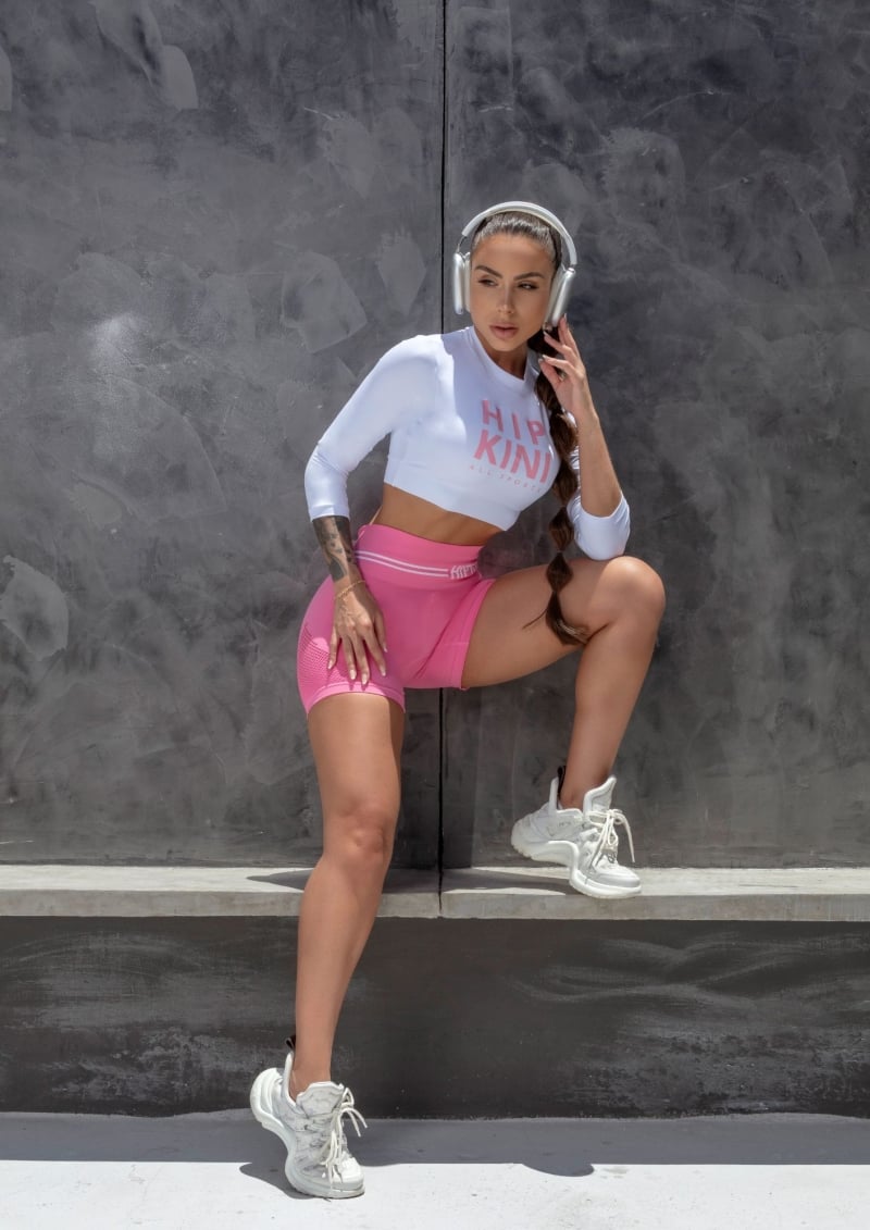 Hipkini - Sporty Style White Long Sleeve Shirt - 33330272 Hipkini - Sporty Style White Long Sleeve Shirt - 33330272