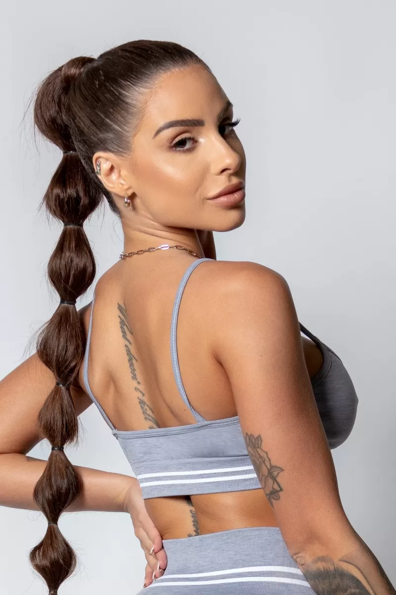 Hipkini - Top Sporty Style Seamless Gray - 33330277