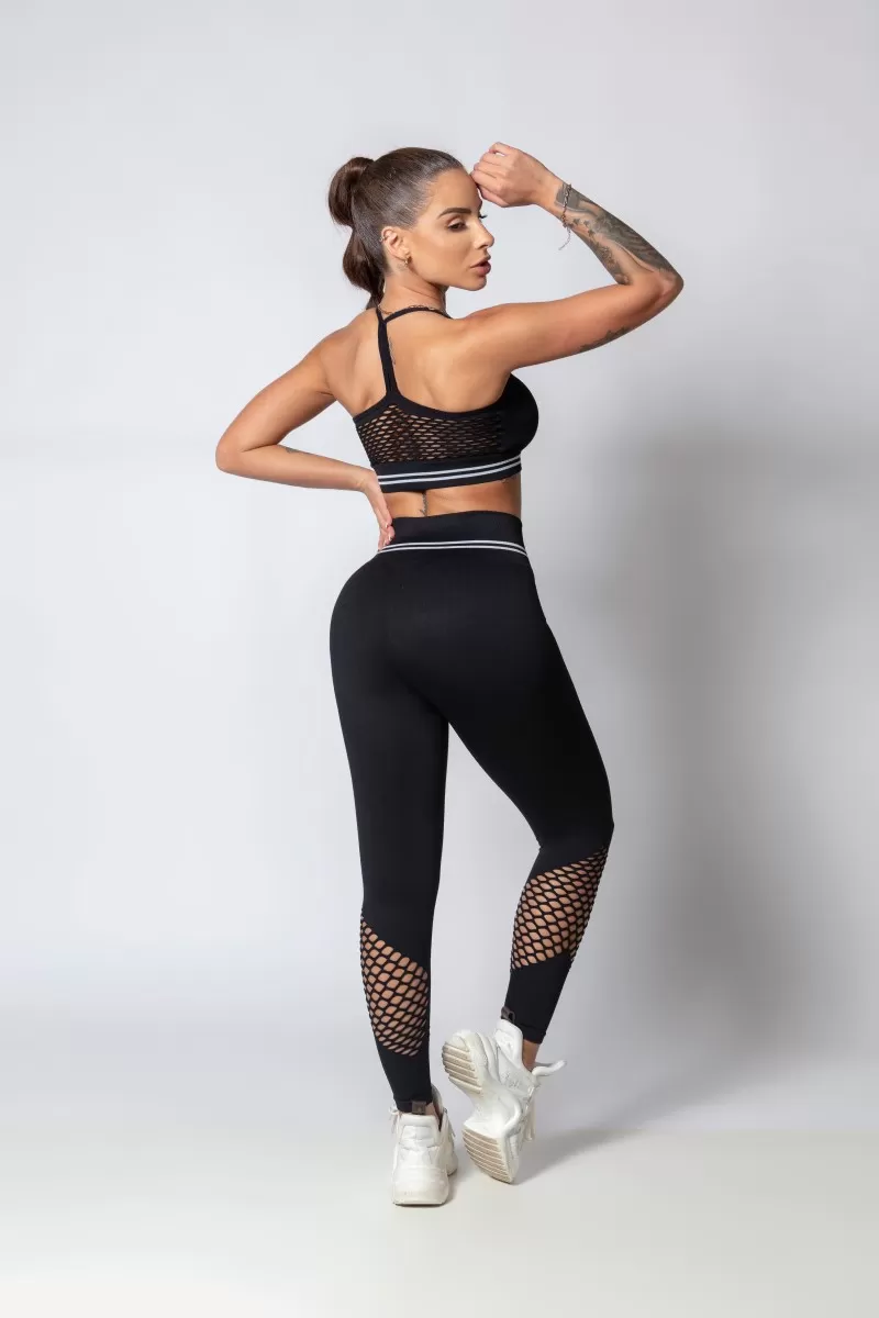 Hipkini - Black Sporty Style Seamless Legging - 33330283 Hipkini - Black Sporty Style Seamless Legging - 33330283