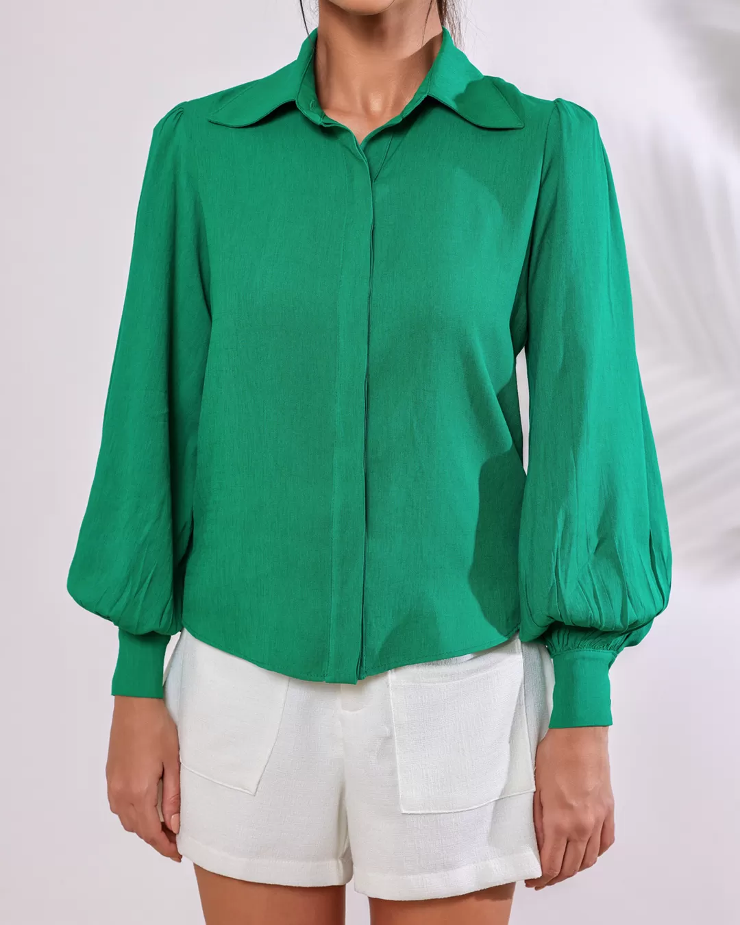 Dot Clothing - Dot Clothing Green Balloon Shirt - 2131VERDE Dot Clothing - Dot Clothing Green Balloon Shirt - 2131VERDE