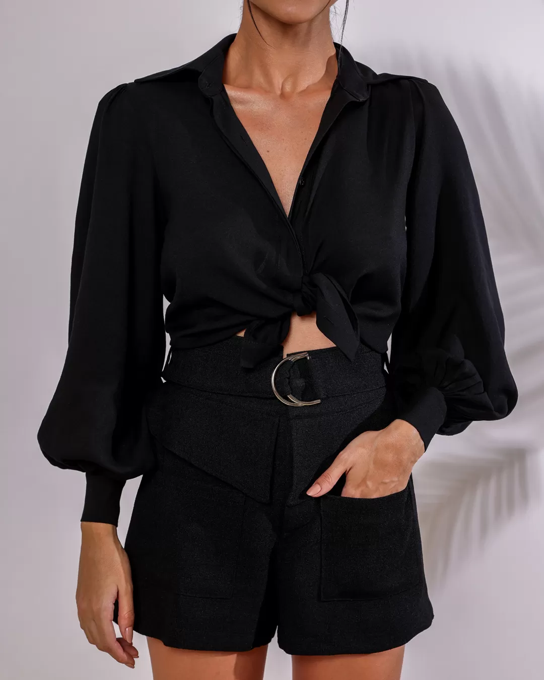 Dot Clothing - Dot Clothing shorts with frill Black - 2004PRETO Dot Clothing - Dot Clothing shorts with frill Black - 2004PRETO