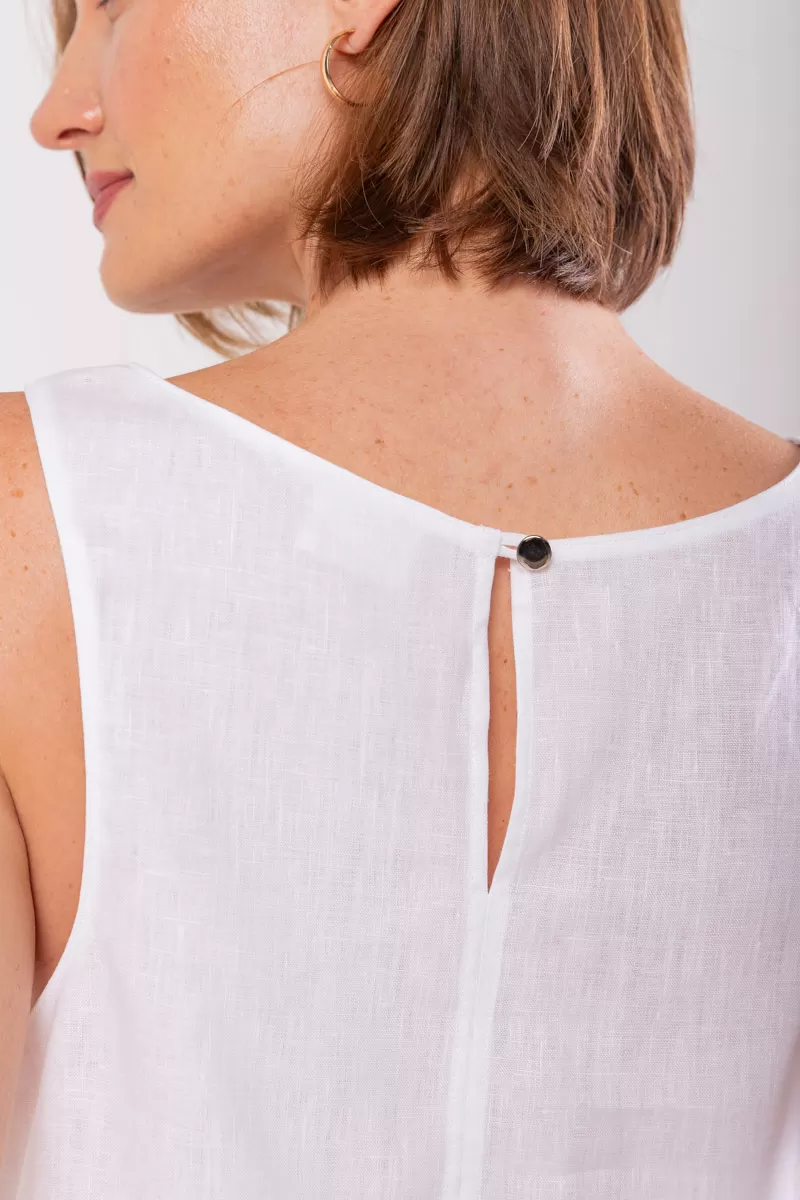 Hidrogênio - OVAL NECKLACE VAT 100% WHITE LINEN - 19869002 Hidrogênio - OVAL NECKLACE VAT 100% WHITE LINEN - 19869002