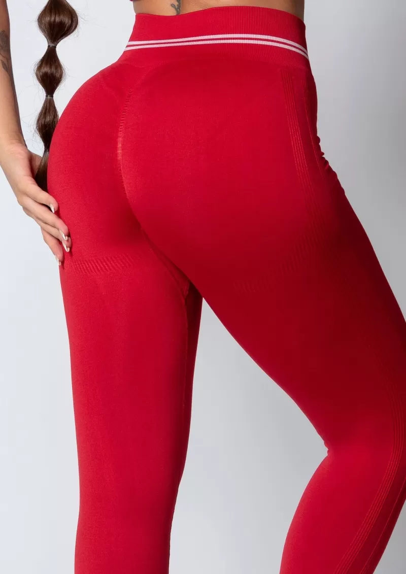 Hipkini - Red Sporty Style Seamless Legging - 33330160
