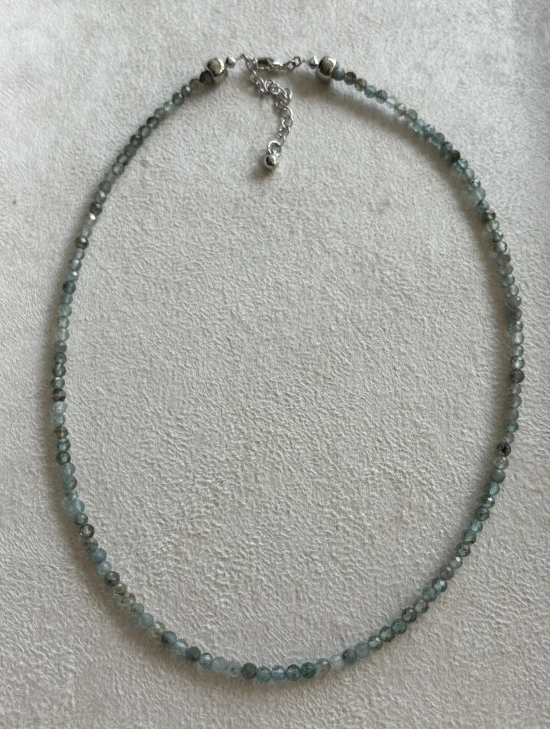 Mikabe - Cubinhos Light Apatite Stone Necklace - MK1679