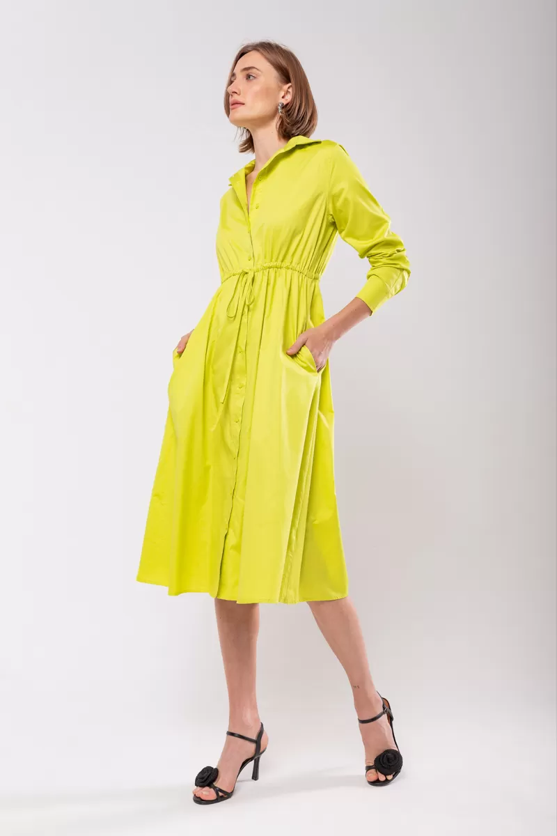 Hidrogênio - SICILIAN LONG SLEEVES CHEMISE DRESS - 19841 Hidrogênio - SICILIAN LONG SLEEVES CHEMISE DRESS - 19841