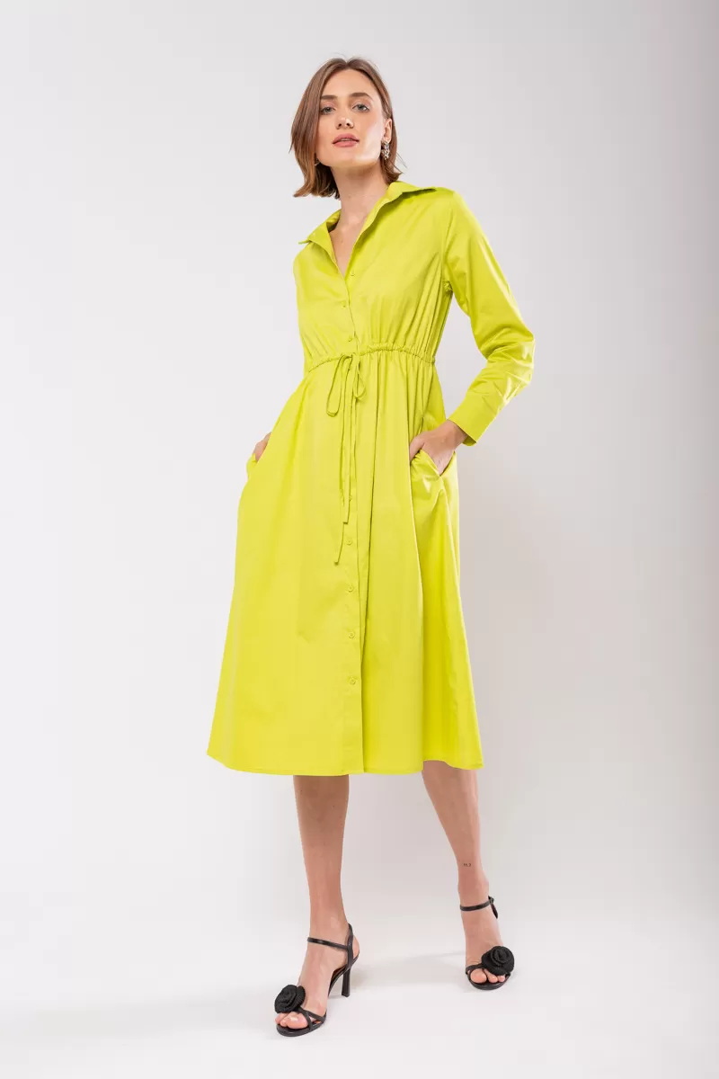 Hidrogênio - SICILIAN LONG SLEEVES CHEMISE DRESS - 19841 Hidrogênio - SICILIAN LONG SLEEVES CHEMISE DRESS - 19841
