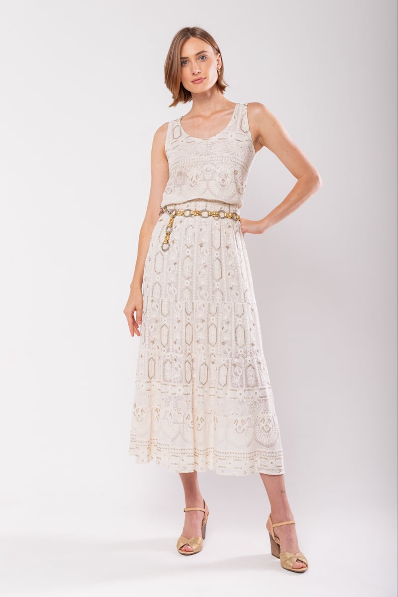 Hidrogênio - OFF WHITE EMBROIDERED VAT - 19859