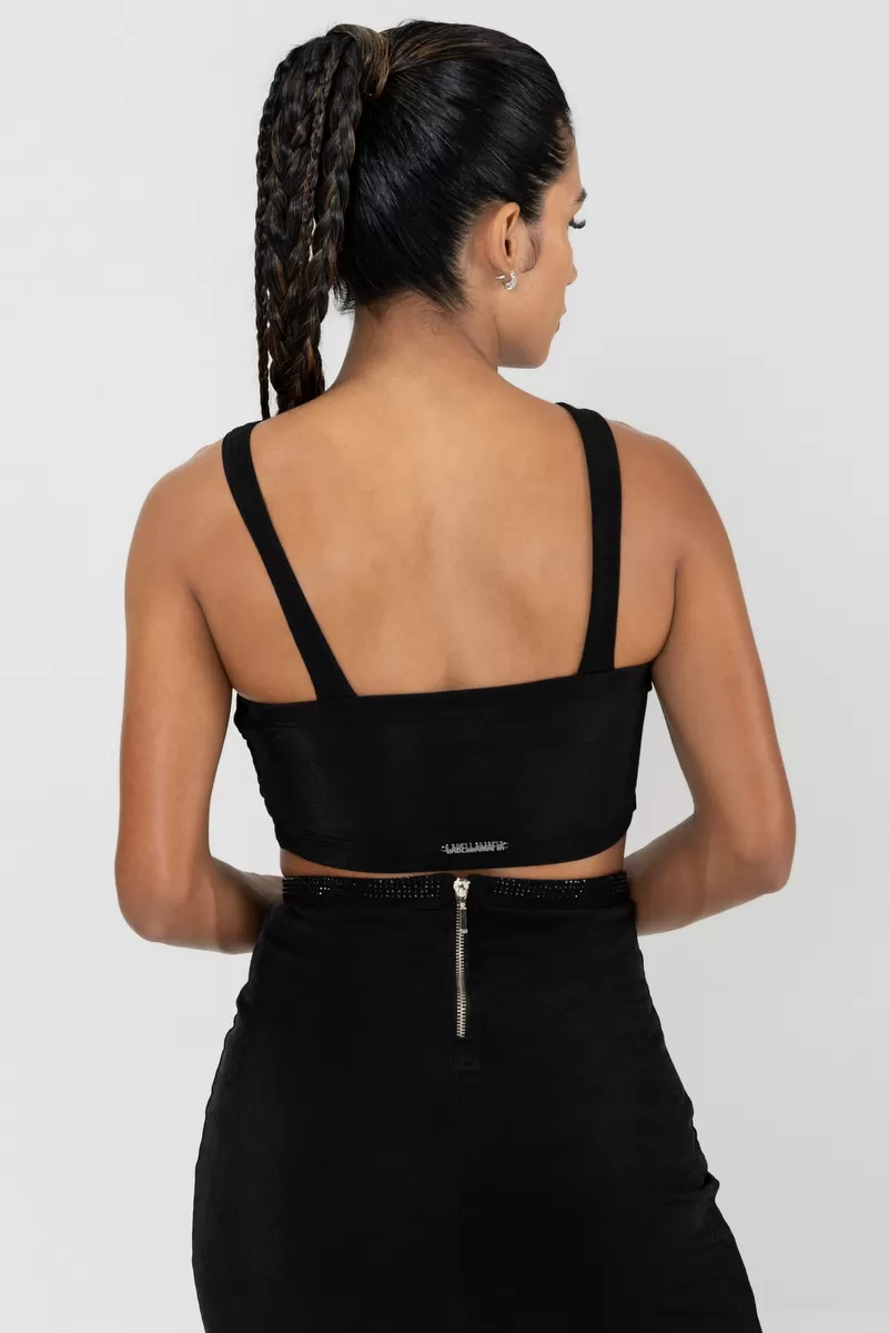Labellamafia - Cropped Mesh Involve Black Labellamafia - 29789 Labellamafia - Cropped Mesh Involve Black Labellamafia - 29789