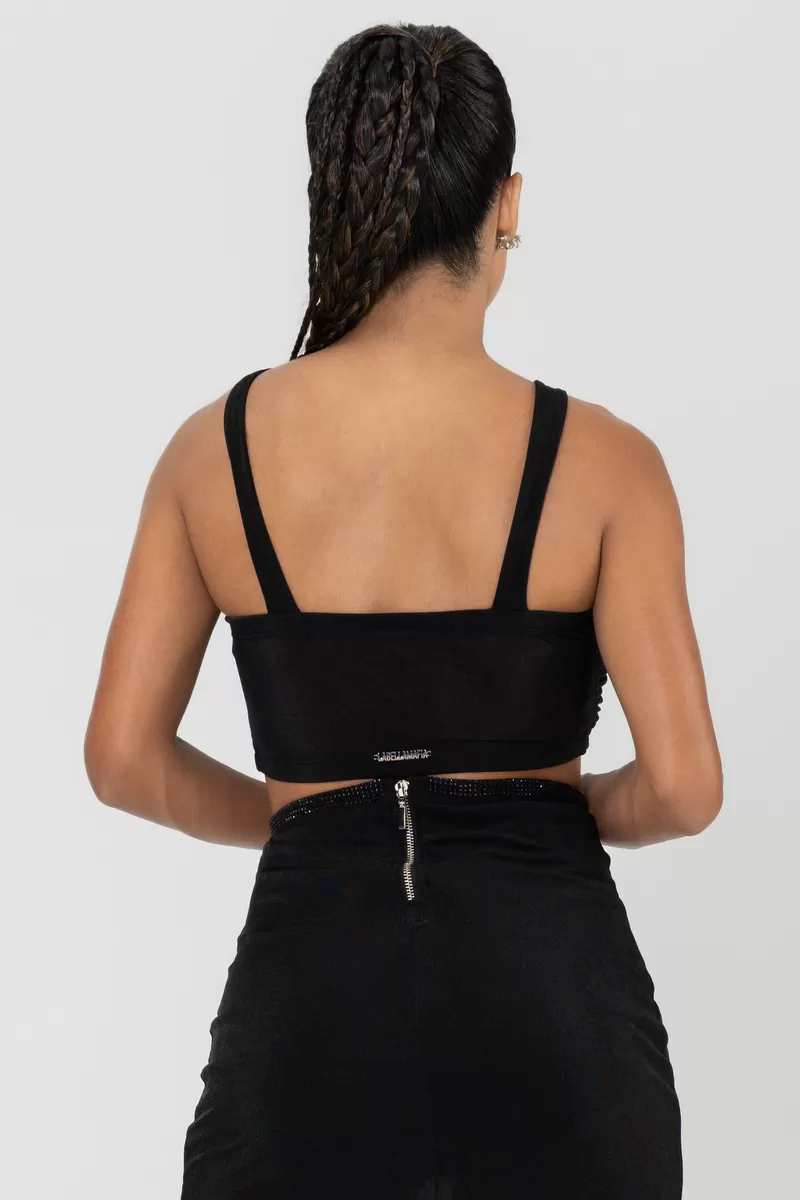 Labellamafia - Cropped Mesh Involve Black Labellamafia - 29789 Labellamafia - Cropped Mesh Involve Black Labellamafia - 29789