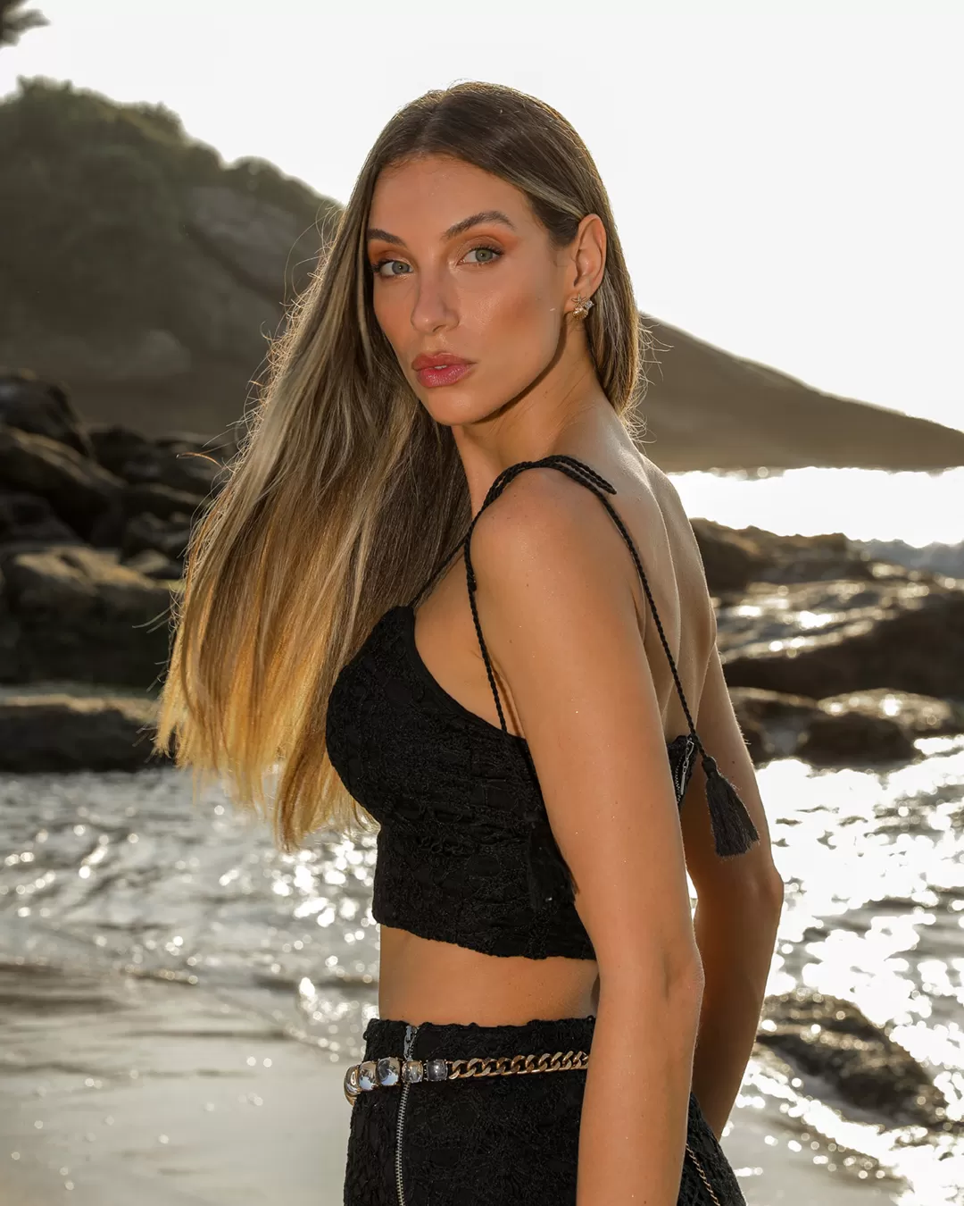 Dot Clothing - Set Dot Clothing Crochet Skirt Black - 2137PRETO Dot Clothing - Set Dot Clothing Crochet Skirt Black - 2137PRETO