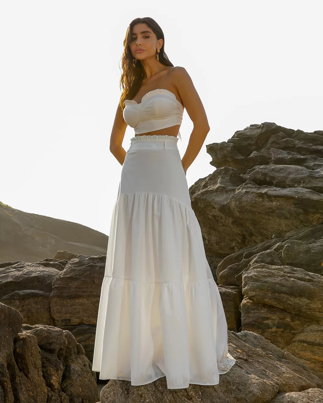Dot Clothing - Set Dot Clothing Long Skirt Offwhite - 2091OFF Dot Clothing - Set Dot Clothing Long Skirt Offwhite - 2091OFF