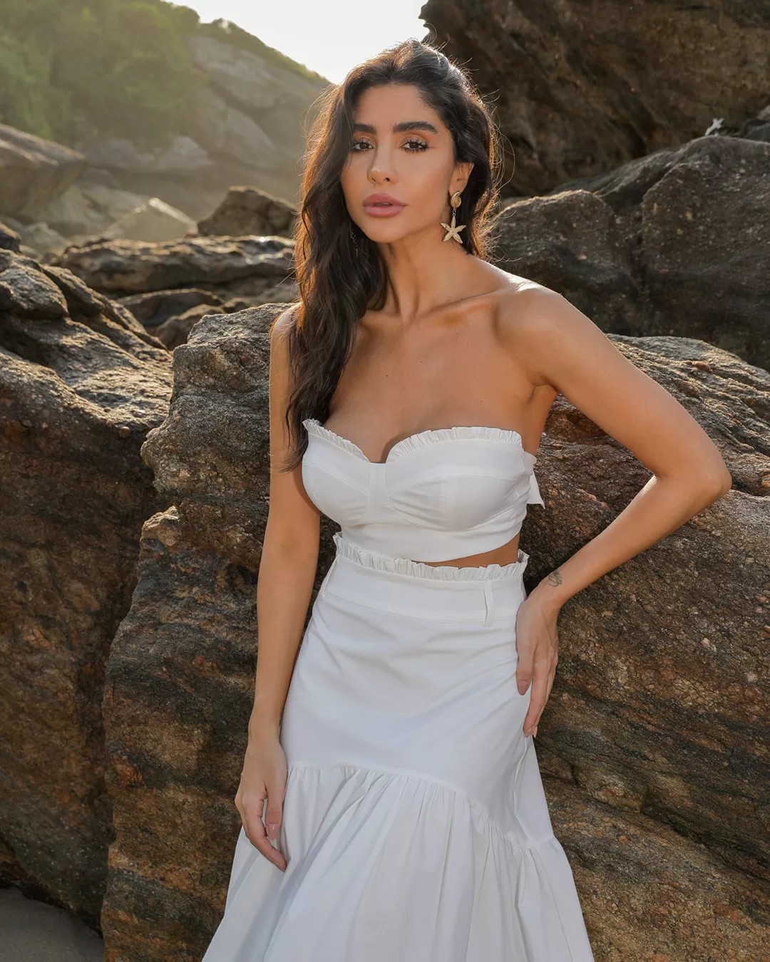 Dot Clothing - Set Dot Clothing Long Skirt Offwhite - 2091OFF Dot Clothing - Set Dot Clothing Long Skirt Offwhite - 2091OFF