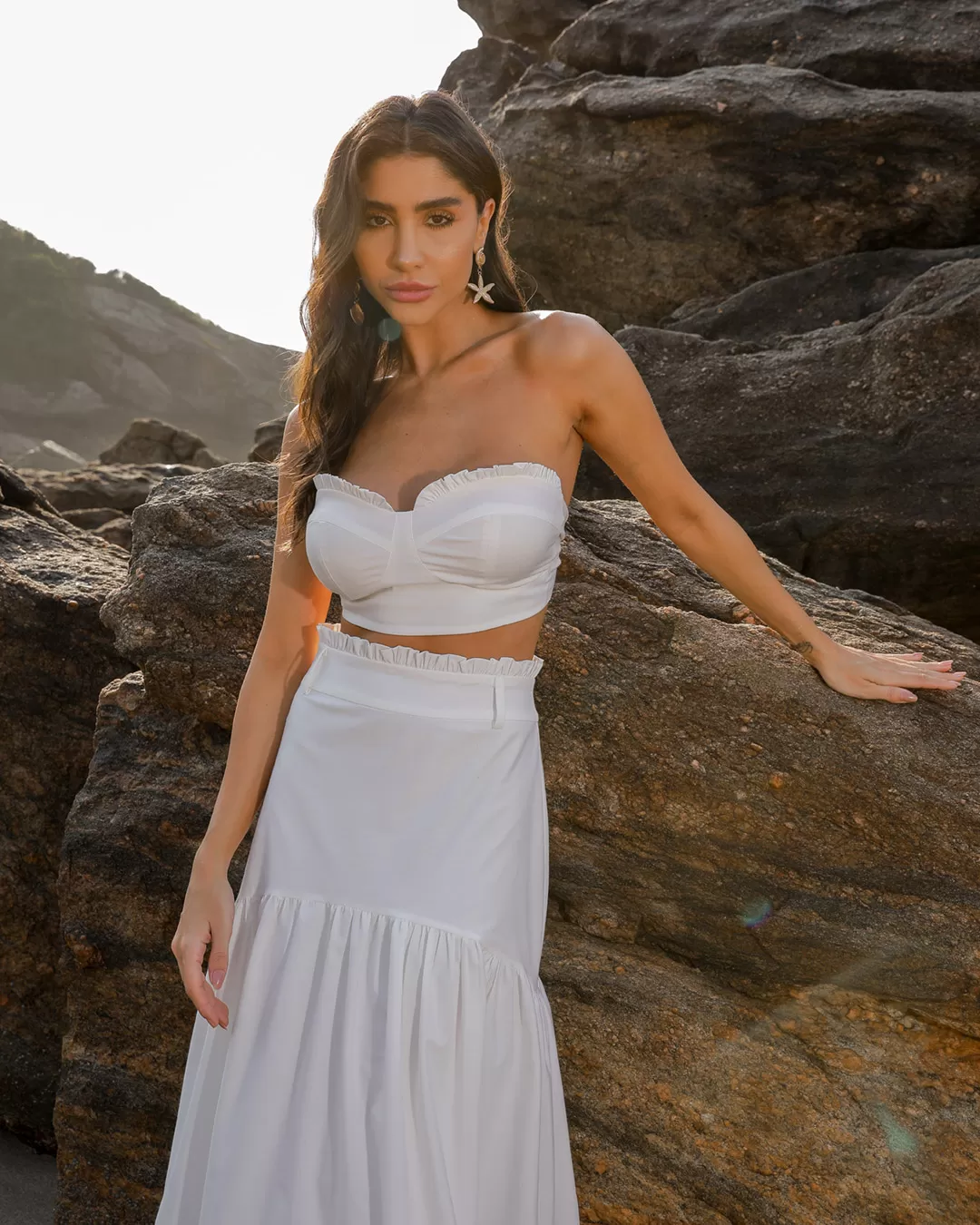 Dot Clothing - Set Dot Clothing Long Skirt Offwhite - 2091OFF Dot Clothing - Set Dot Clothing Long Skirt Offwhite - 2091OFF
