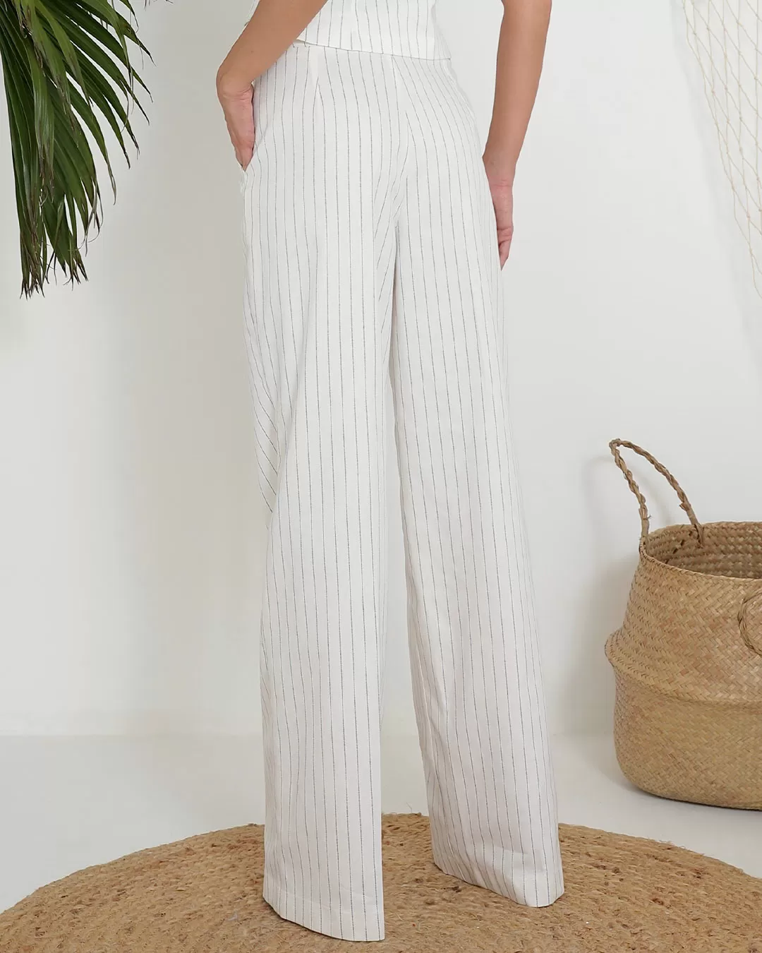 Miss Misses - Pants Miss Misses Tailoring Pinstripe Off White - 54137OFF Miss Misses - Pants Miss Misses Tailoring Pinstripe Off White - 54137OFF