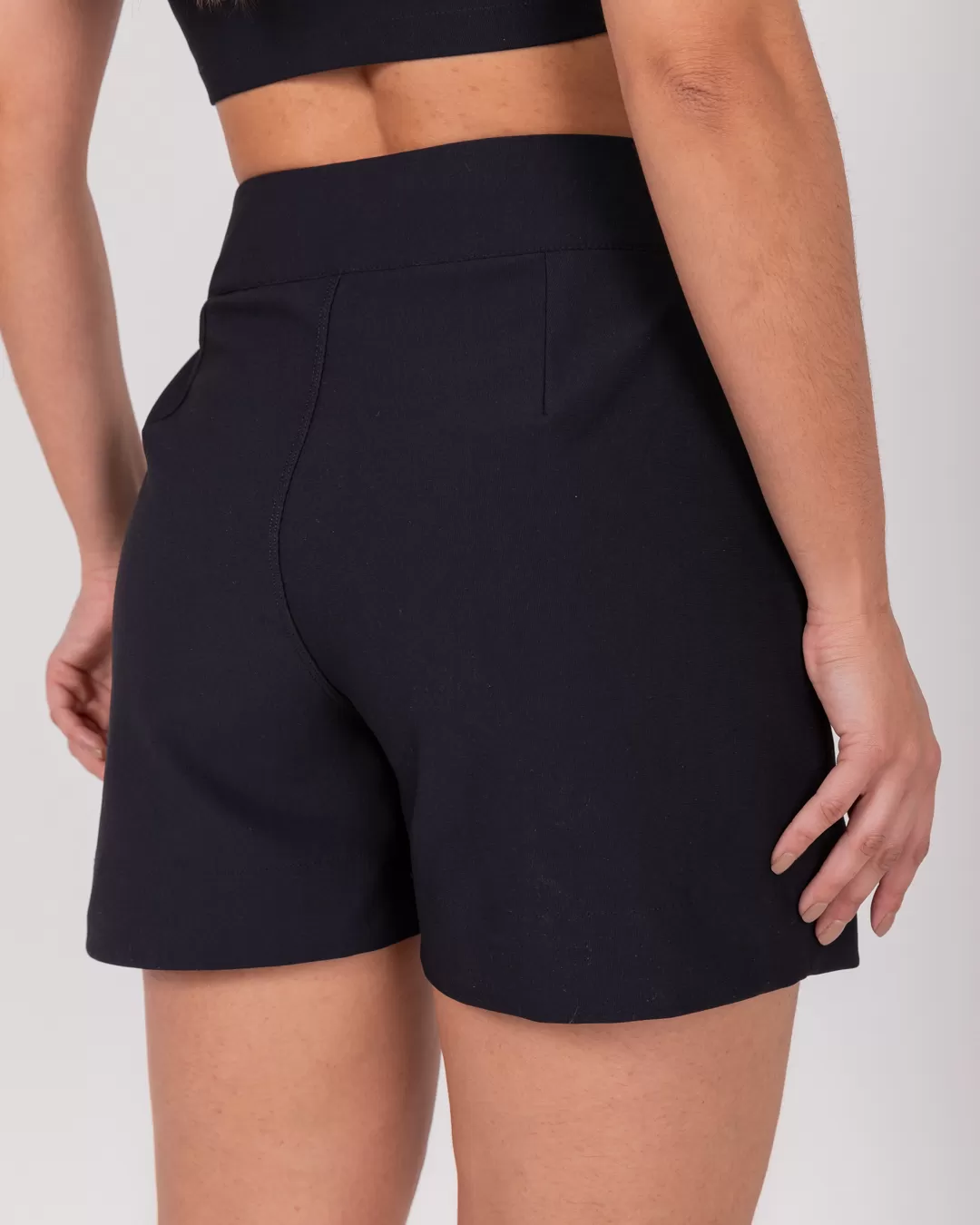 Miss Misses - Short Miss Misses With Pocket and Black Button - 54048PRETO Miss Misses - Short Miss Misses With Pocket and Black Button - 54048PRETO