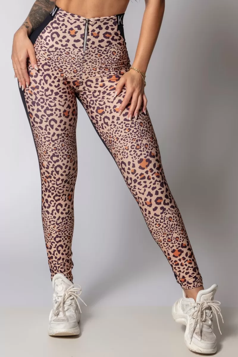 Hipkini - Fresh Black Leggings with Animal Print - 33330311 Hipkini - Fresh Black Leggings with Animal Print - 33330311