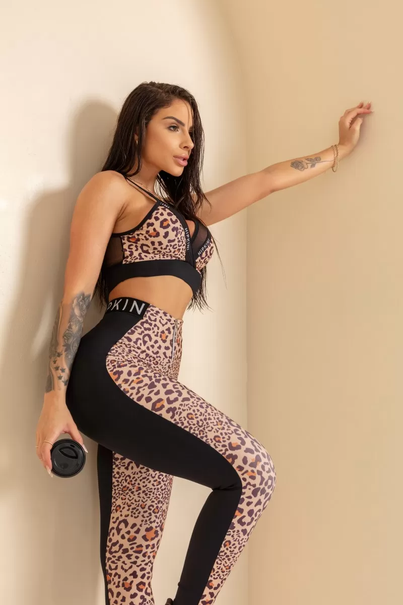 Hipkini - Fresh Black Leggings with Animal Print - 33330311 Hipkini - Fresh Black Leggings with Animal Print - 33330311