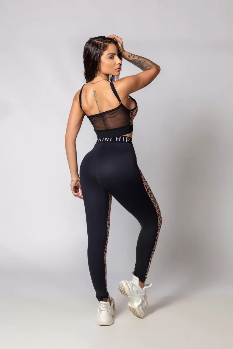 Hipkini - Fresh Black Leggings with Animal Print - 33330311 Hipkini - Fresh Black Leggings with Animal Print - 33330311