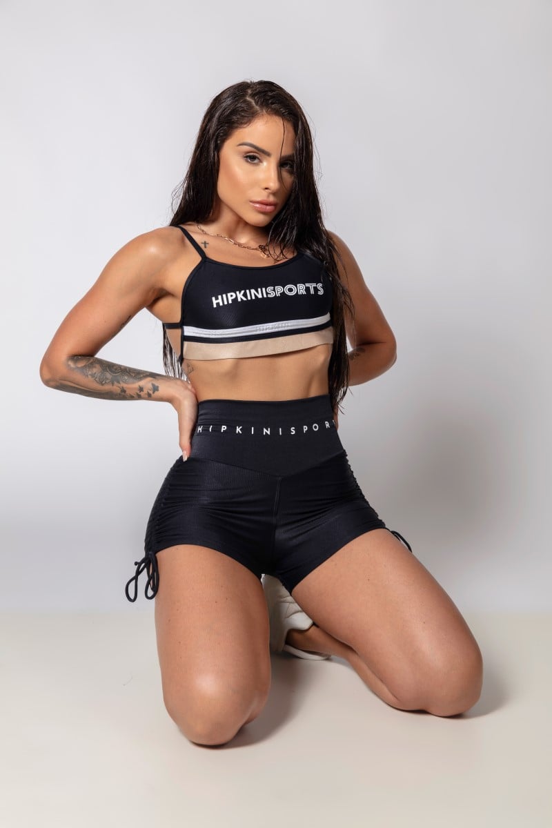 Hipkini - Fresh Black Shorts with Tie - 33330294 Hipkini - Fresh Black Shorts with Tie - 33330294
