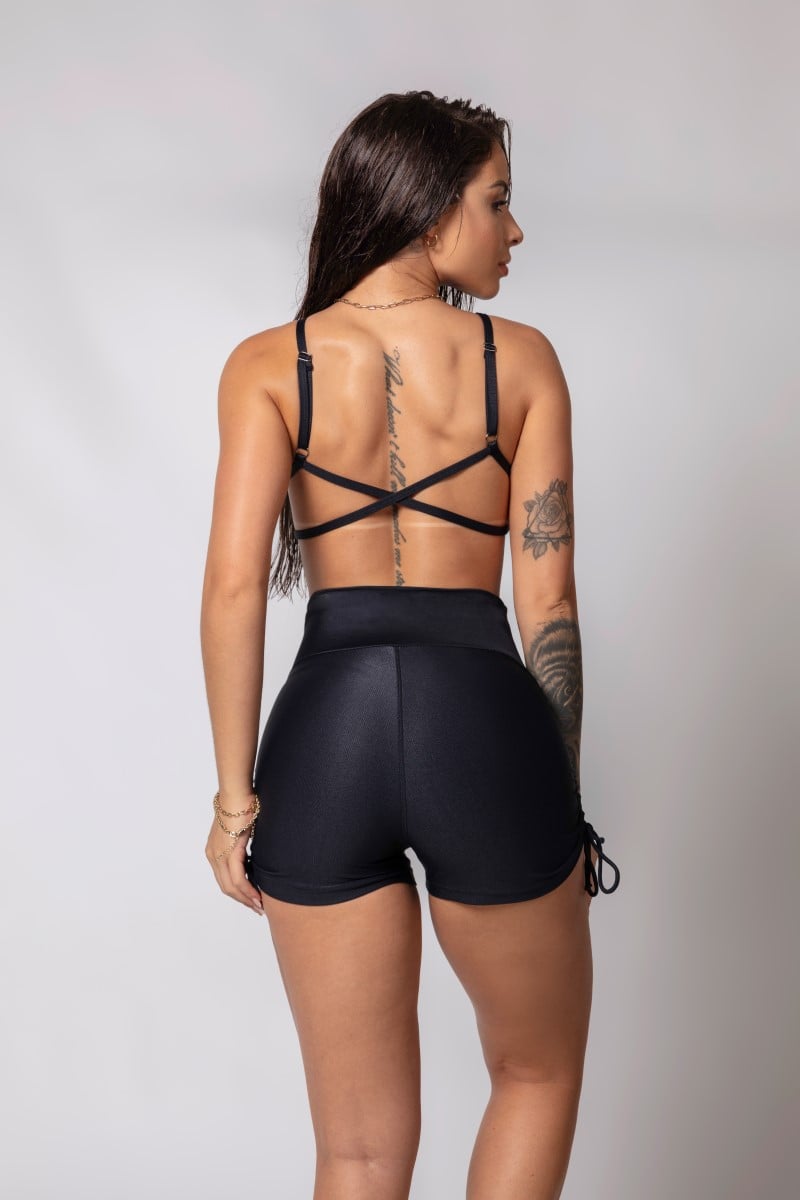 Hipkini - Fresh Black Shorts with Tie - 33330294 Hipkini - Fresh Black Shorts with Tie - 33330294